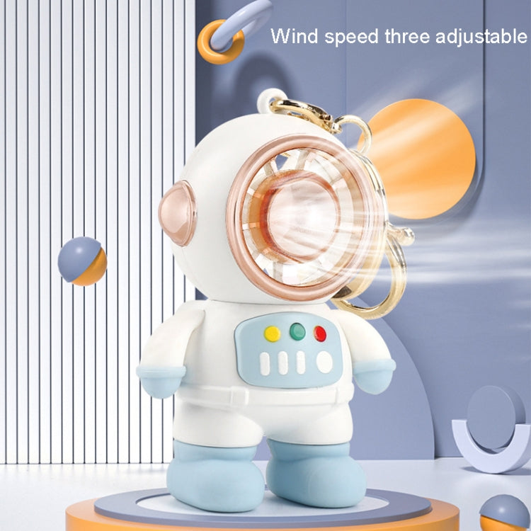 6092 Cartoon Astronaut Fan With Lanyard Portable Mini USB Charging Fan, 6092 Pink, 6092 Dark Gray, 6092 Light Blue