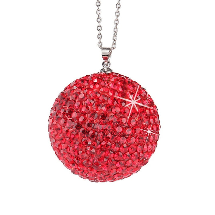 Car Diamond Crystal Ball Rearview Mirror Decoration Pendant