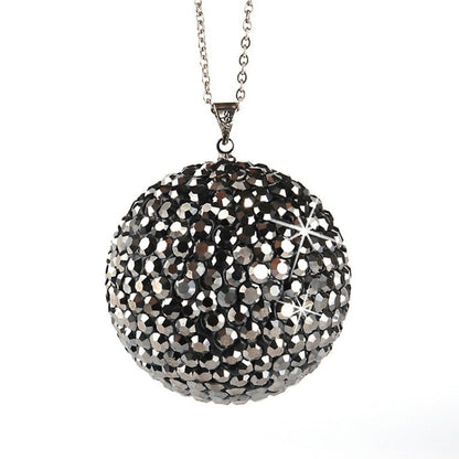 Car Diamond Crystal Ball Rearview Mirror Decoration Pendant