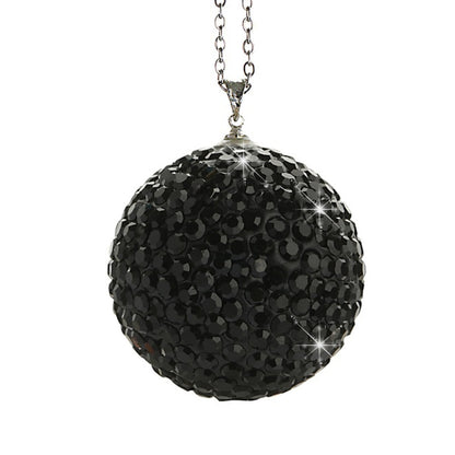 Car Diamond Crystal Ball Rearview Mirror Decoration Pendant
