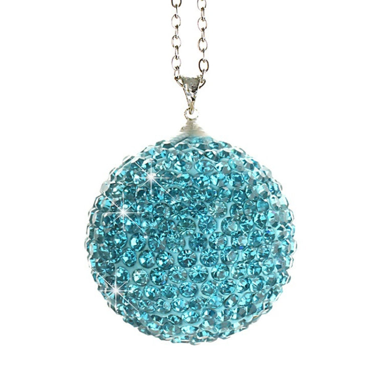 Car Diamond Crystal Ball Rearview Mirror Decoration Pendant