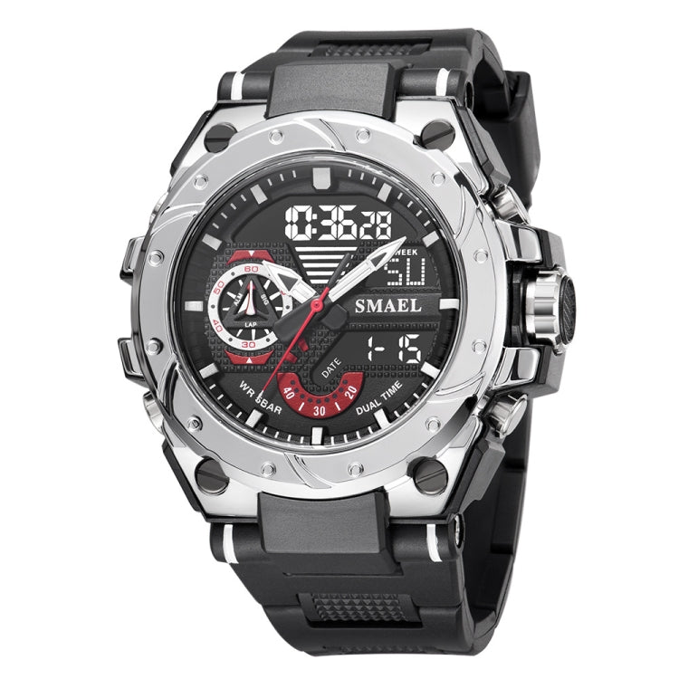 SMAEL 8060 Waterproof Sports Alloy Men Watch Luminous Display HD Mirror Watch