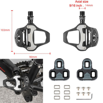 PROMEND PD-R95P 1pair Pedalway Road Bicycle Self-lock With Lock Film Nylon Lock Light Amount Foot Pedal, PD-R95P