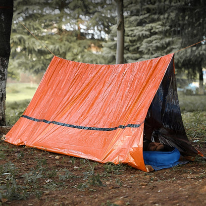 Portable Aluminum Film Outdoor Emergency Warming Triangular Tent