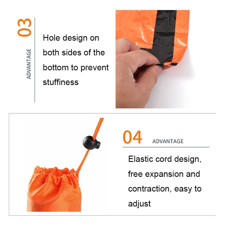 Portable Aluminum Film Outdoor Emergency Warming Triangular Tent