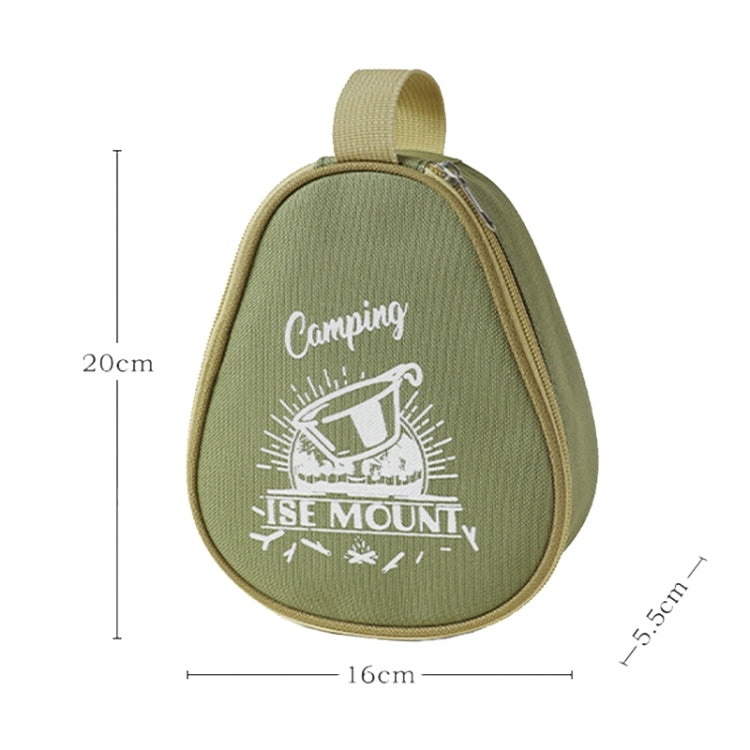 ISE MOUNT Outdoor Camping Syrah Bowl Storage Bag Large Capacity Camping Tote, Bowl Bag(Green), Bowl Bag(Khaki)