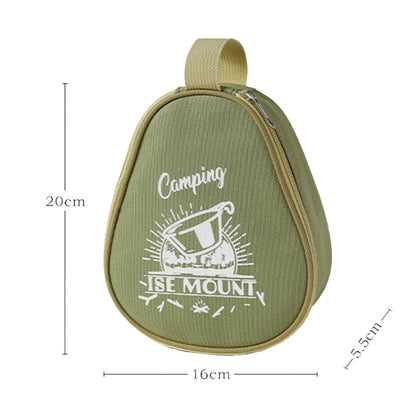 ISE MOUNT Outdoor Camping Syrah Bowl Storage Bag Large Capacity Camping Tote, Bowl Bag(Green), Bowl Bag(Khaki)