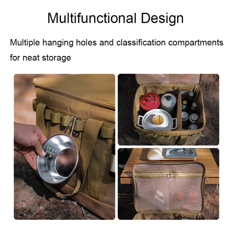 Camping Waterproof Tableware and Kitchenware Storage Bag Multifunctional Picnic Bag, Kitchenware Bag(Black), Kitchenware Bag(Khaki)