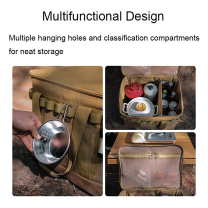 Camping Waterproof Tableware and Kitchenware Storage Bag Multifunctional Picnic Bag, Kitchenware Bag(Black), Kitchenware Bag(Khaki)