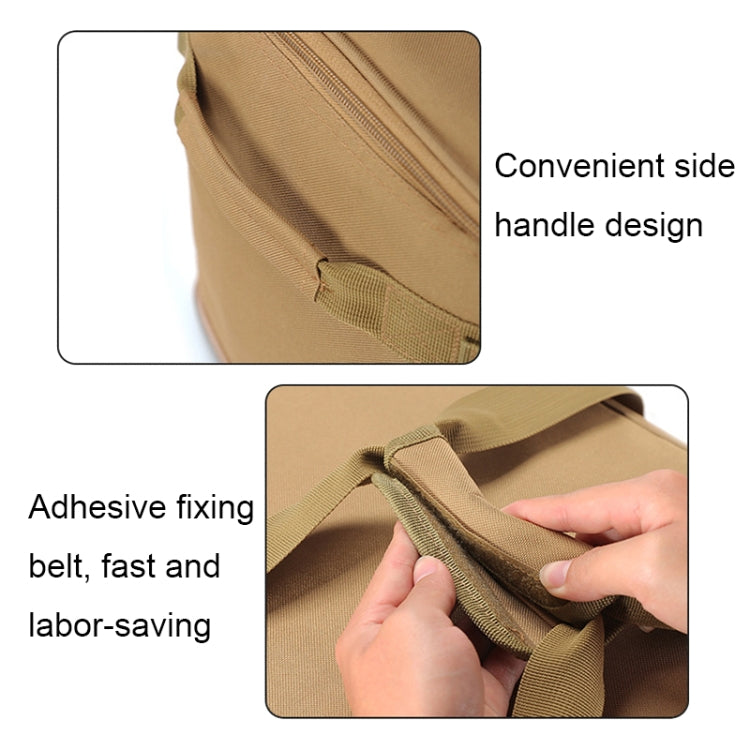 Camping Waterproof Tableware and Kitchenware Storage Bag Multifunctional Picnic Bag, Kitchenware Bag(Black), Kitchenware Bag(Khaki)