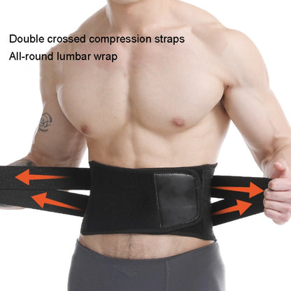 Men Steel Plate Squatting Weightlifting Exercise Use Waist and Abdominal Belt, Size:, M, L, XL