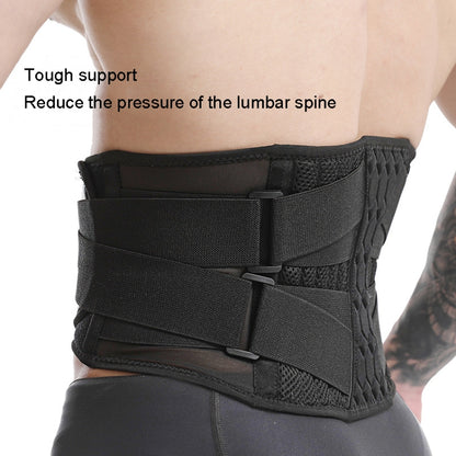 Men Steel Plate Squatting Weightlifting Exercise Use Waist and Abdominal Belt, Size:, M, L, XL