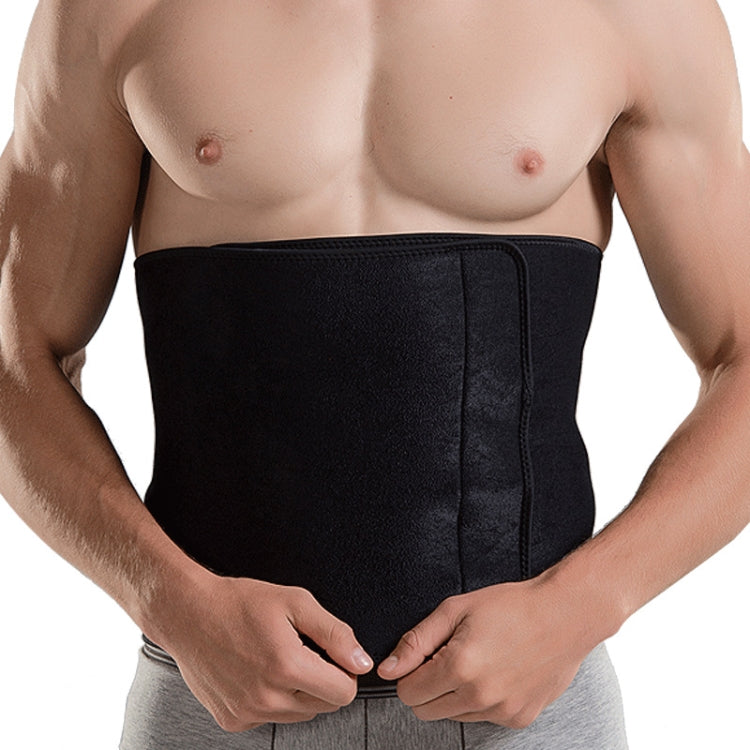 Sports Waist Belt Fitness Girdle Belly Belt Sweatproof Wide Waistband, L 25x95cm (Black), XL 30x95cm (Black)