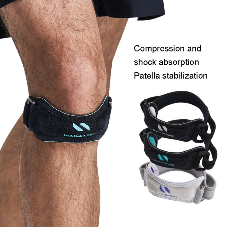NAILEKESI Sports Knee Brace Running Jump Rope Knee Protector, NLKS-QA2400 Black Orange, NLKS-QA2400 Black Gray, NLKS-QA2400 Black Green, NLKS-QA2400 White Gray, NLKS-QA2400 Pink
