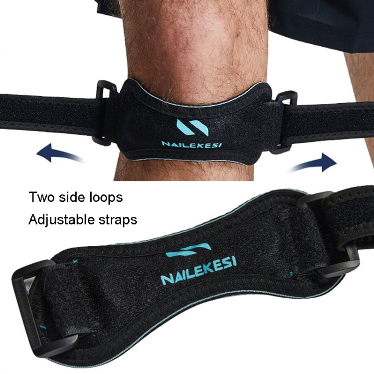 NAILEKESI Sports Knee Brace Running Jump Rope Knee Protector, NLKS-QA2400 Black Orange, NLKS-QA2400 Black Gray, NLKS-QA2400 Black Green, NLKS-QA2400 White Gray, NLKS-QA2400 Pink