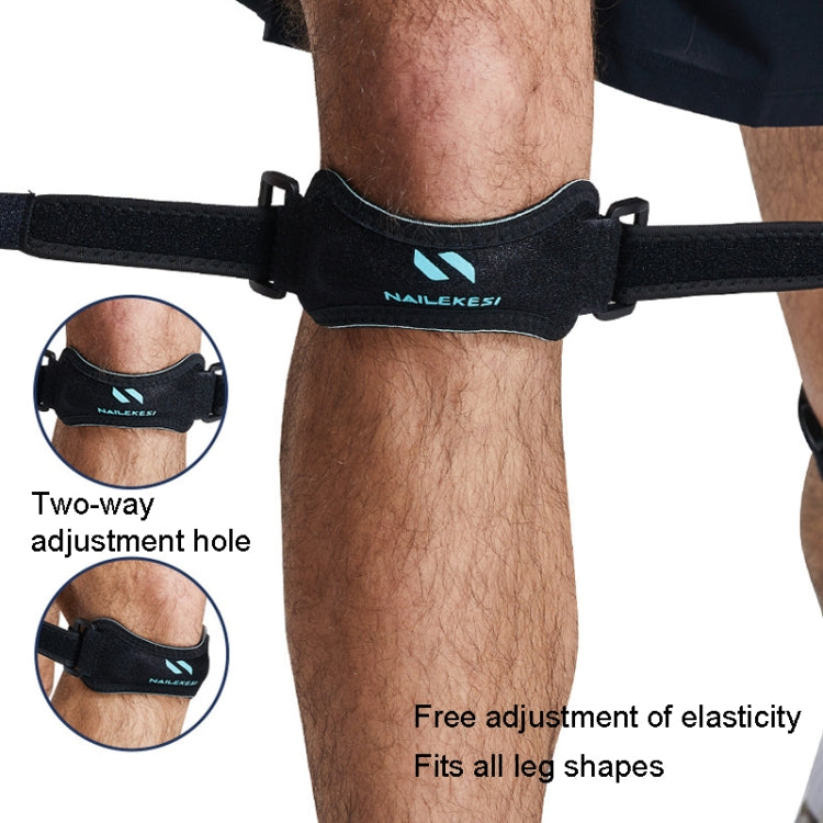 NAILEKESI Sports Knee Brace Running Jump Rope Knee Protector, NLKS-QA2400 Black Orange, NLKS-QA2400 Black Gray, NLKS-QA2400 Black Green, NLKS-QA2400 White Gray, NLKS-QA2400 Pink