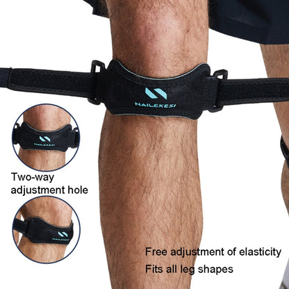 NAILEKESI Sports Knee Brace Running Jump Rope Knee Protector, NLKS-QA2400 Black Orange, NLKS-QA2400 Black Gray, NLKS-QA2400 Black Green, NLKS-QA2400 White Gray, NLKS-QA2400 Pink