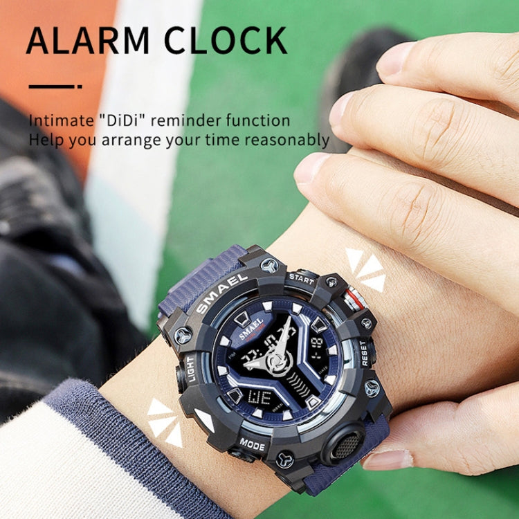 SMAEL 8075 Multi-function Waterproof Night Light Outdoor Watch