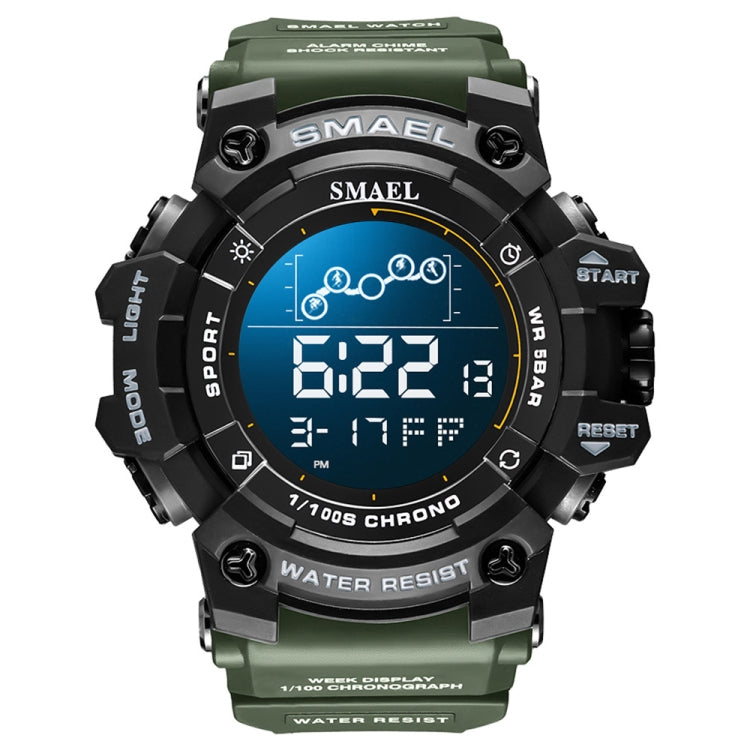 SMAEL 8082 Outdoor Waterproof Sports Multifunctional Luminous Timing Electronic Watch