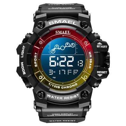 SMAEL 8082 Outdoor Waterproof Sports Multifunctional Luminous Timing Electronic Watch