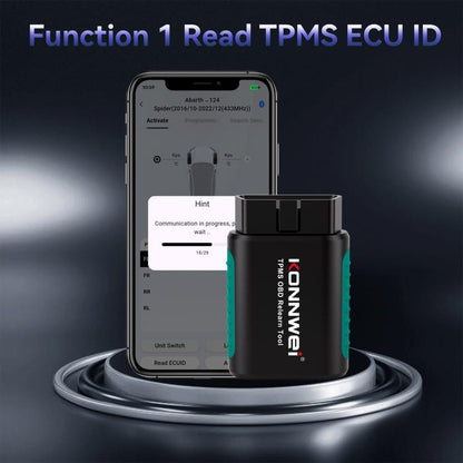 KONNWEI Tire Pressure Monitoring System Connector Supports Bluetooth Version 5.2, TK100+Sensor+OBD