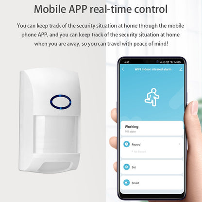 Tuya Smart App WiFi Infrared Alarm Smart Home Human Body Infrared Detector PIR, Infrared Detector PIR
