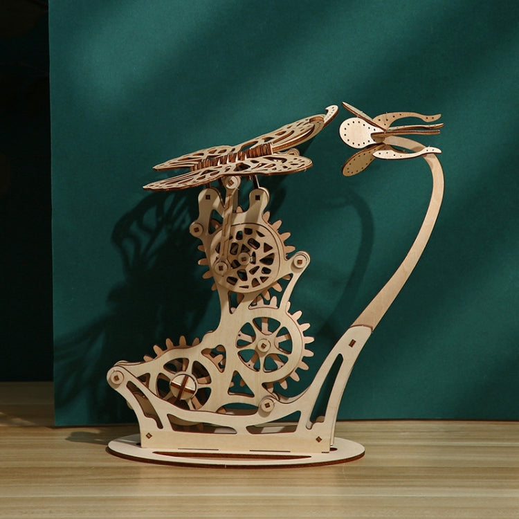 3D Wooden Mechanical Butterfly Hand-Assembled Puzzle Model, Butterfly