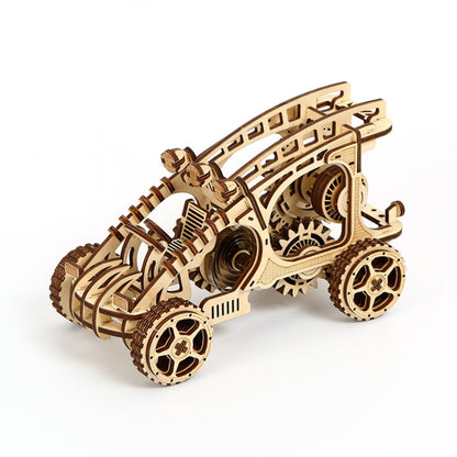 Bumper Car 3D Wooden Puzzle Model DIY Handmade Ornaments, Bumper Car