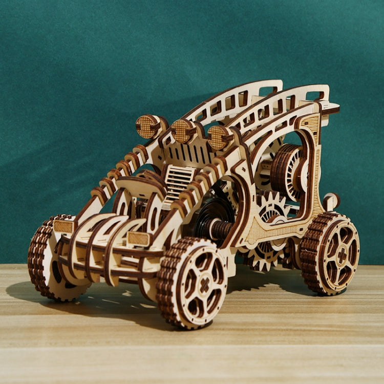 Bumper Car 3D Wooden Puzzle Model DIY Handmade Ornaments, Bumper Car