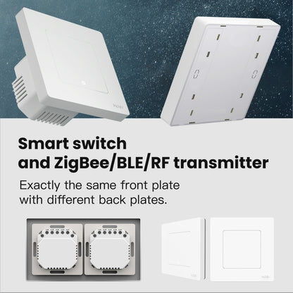 Tuya ZigBee Smart Single-fire Zero-fire Sharing Timing Voice Wall Switch EU Plug, Style:, 1 Way (White), 2 Ways (White), 3  Ways (White), 1 Way (Gray), 2 Ways (Gray), 3 Ways (Gray), 1 Way (White Scene Casual Post), 2 Ways (White Scene Casual Post)