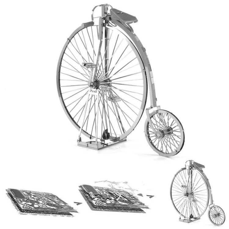 3D Three-dimensional Metal Car Assembly Model DIY Puzzles Toy, 1908 T-shaped Cars, 1965 Mustang, Kart, BZS G500, Cable Car, Taxi, Fire Truck, Bullet Train, Nissans Coupe, D51 Train Head, KMK F450, Sportcar, Half-track Motorcycle, Rocket Launcher