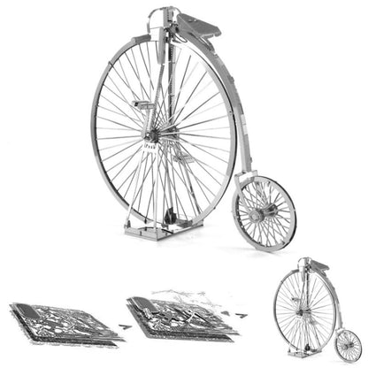 3D Three-dimensional Metal Car Assembly Model DIY Puzzles Toy, 1908 T-shaped Cars, 1965 Mustang, Kart, BZS G500, Cable Car, Taxi, Fire Truck, Bullet Train, Nissans Coupe, D51 Train Head, KMK F450, Sportcar, Half-track Motorcycle, Rocket Launcher