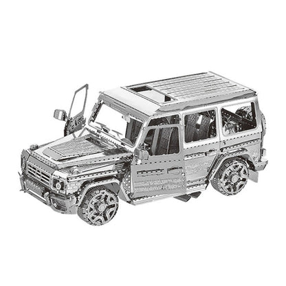 3D Three-dimensional Metal Car Assembly Model DIY Puzzles Toy, 1908 T-shaped Cars, 1965 Mustang, Kart, BZS G500, Cable Car, Taxi, Fire Truck, Bullet Train, Nissans Coupe, D51 Train Head, KMK F450, Sportcar, Half-track Motorcycle, Rocket Launcher