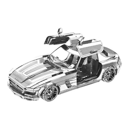 3D Three-dimensional Metal Car Assembly Model DIY Puzzles Toy, 1908 T-shaped Cars, 1965 Mustang, Kart, BZS G500, Cable Car, Taxi, Fire Truck, Bullet Train, Nissans Coupe, D51 Train Head, KMK F450, Sportcar, Half-track Motorcycle, Rocket Launcher