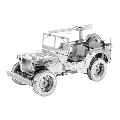 3D Three-dimensional Metal Car Assembly Model DIY Puzzles Toy, 1908 T-shaped Cars, 1965 Mustang, Kart, BZS G500, Cable Car, Taxi, Fire Truck, Bullet Train, Nissans Coupe, D51 Train Head, KMK F450, Sportcar, Half-track Motorcycle, Rocket Launcher