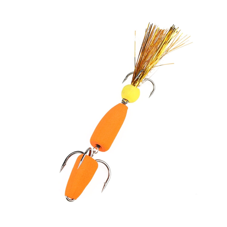 W.P.E PMG-M Foam Hook Soft Worm Bait Three Anchor Hook Fake Lures, M