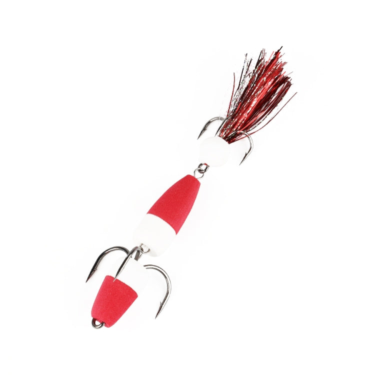 W.P.E PMG-M Foam Hook Soft Worm Bait Three Anchor Hook Fake Lures, M