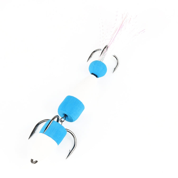 W.P.E PMG-M Foam Hook Soft Worm Bait Three Anchor Hook Fake Lures, M