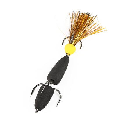 W.P.E PMG-M Foam Hook Soft Worm Bait Three Anchor Hook Fake Lures, M