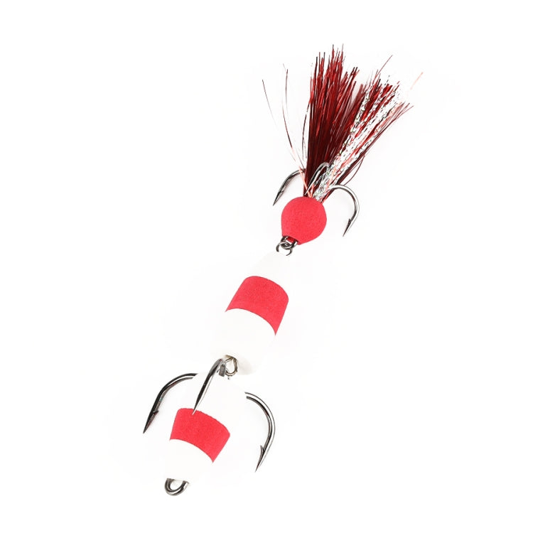 W.P.E PMG-M Foam Hook Soft Worm Bait Three Anchor Hook Fake Lures, M
