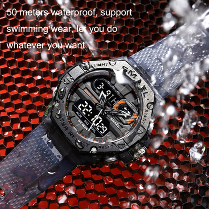 SMAEL 8066 Outdoor Electronic Sports Watch Alloy Colorful Multifunctional Men Watch