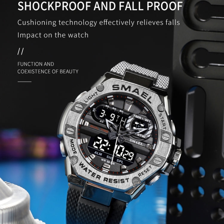 SMAEL 8066 Outdoor Electronic Sports Watch Alloy Colorful Multifunctional Men Watch