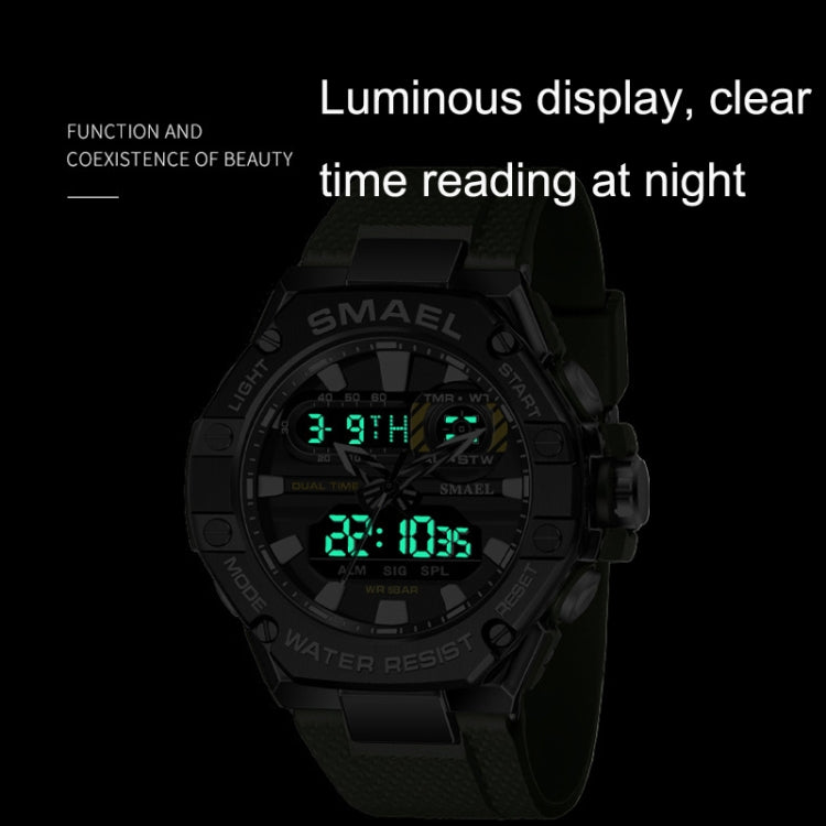 SMAEL 8066 Outdoor Electronic Sports Watch Alloy Colorful Multifunctional Men Watch