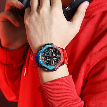 SMAEL 8066 Outdoor Electronic Sports Watch Alloy Colorful Multifunctional Men Watch