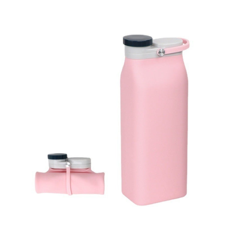 Outdoor Sports Portable Silicone Folding Water Cup Minimalist Travel Large Capacity Milk Bottle, 600ml