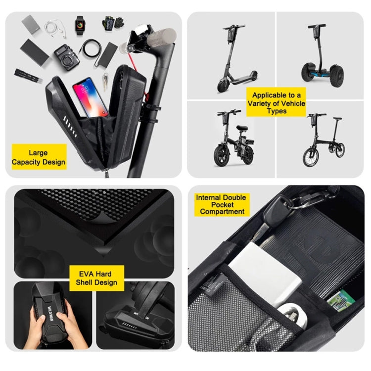 WILD MAN  ES8X Electric Scooter Bicycle Fast Disassembly Hanging Bag EVA Hard Shell Bag, Fast Disassembly 2L, Fast Disassembly 3L, Fast Disassembly 4L