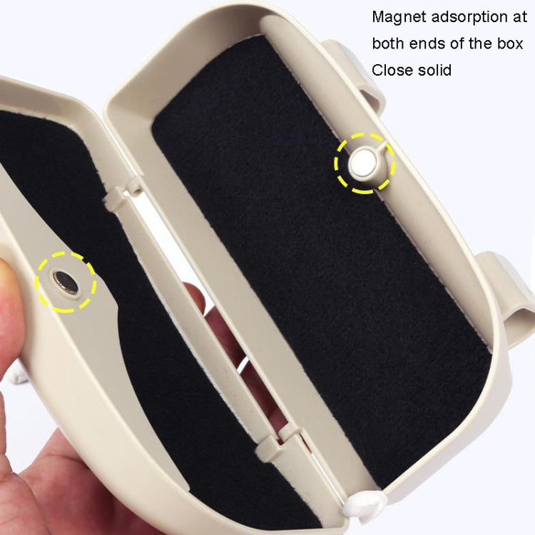 Multifunctional Car Glasses Box Car Sunshine Board Tickets Glasses Clamp, Back Double Snap Black, Back Double Snap Grey
