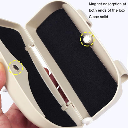 Multifunctional Car Glasses Box Car Sunshine Board Tickets Glasses Clamp, Back Double Snap Black, Back Double Snap Grey