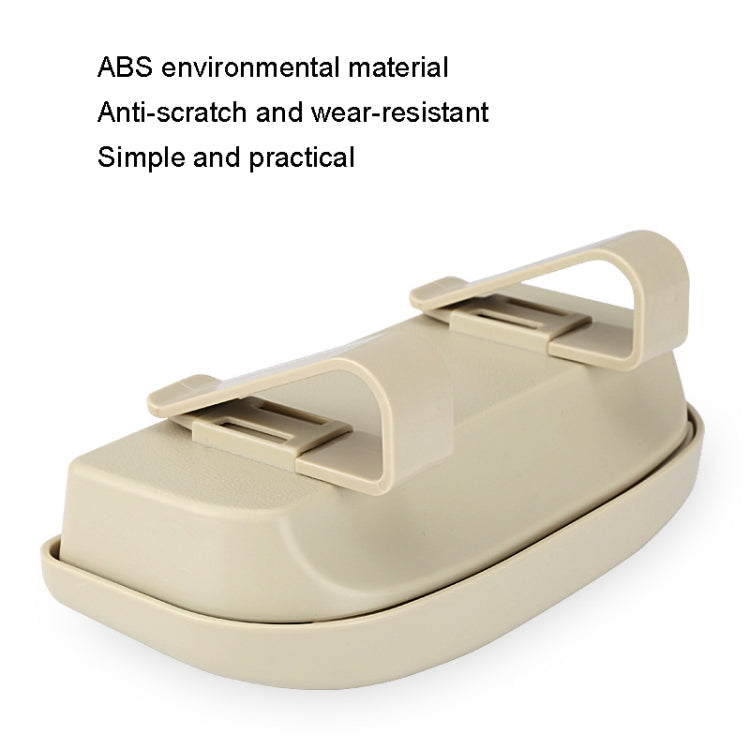 Multifunctional Car Glasses Box Car Sunshine Board Tickets Glasses Clamp, Back Double Snap Black, Back Double Snap Grey