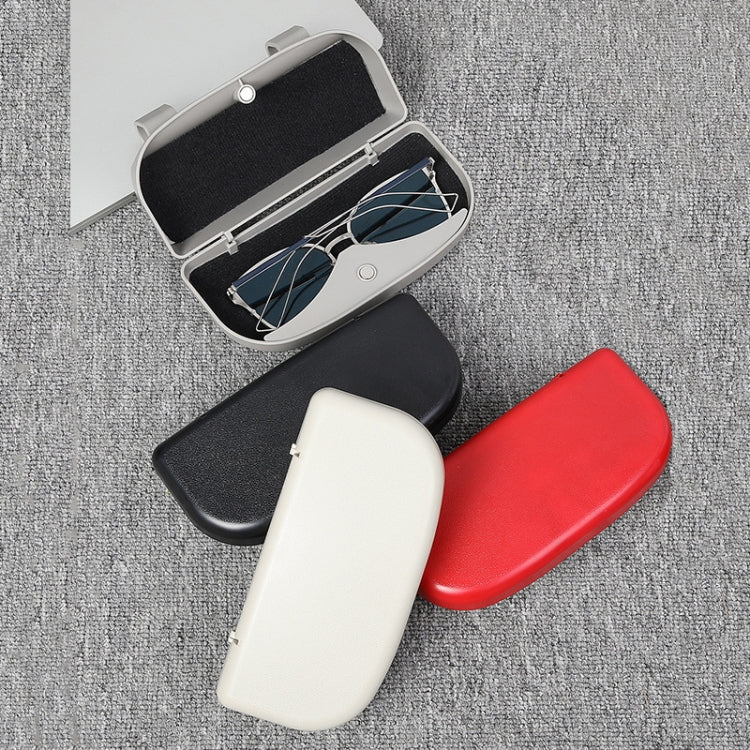 Multifunctional Car Glasses Box Car Sunshine Board Tickets Glasses Clamp, Back Double Snap Black, Back Double Snap Grey